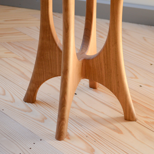 ヤマザクラの糸巻きスツール 椅子（チェアー）・スツール 堂谷木工