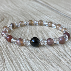 赤と白のパワーで願いを叶える/レッド＆ホワイトマリモヘアークォーツ/パワーストー 赤と白のパワーで願いを叶える/レッド＆ホワイトマリモヘアー