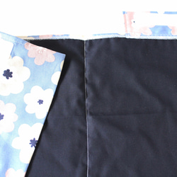 120☆短袖罩衫，像衣服一樣淡藍色的玫瑰花圖案 第11張的照片