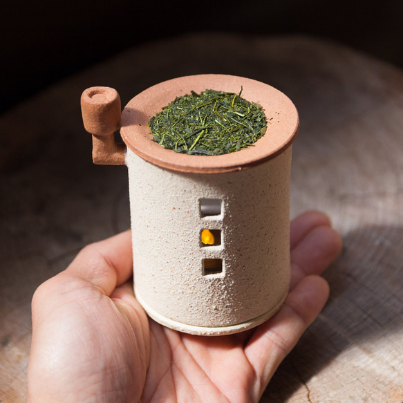 茶香炉（煙突おうち）- ミニ（シロ）※抗菌・消臭や風邪 予防、睡眠改善にも◎ 8枚目の画像