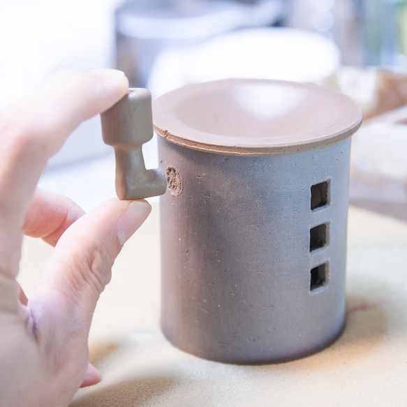 茶香炉（煙突おうち）- ミニ（シロ）※抗菌・消臭や風邪 予防、睡眠改善にも◎ 11枚目の画像
