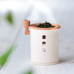 茶香炉（煙突おうち）- ミニ（シロ）※抗菌・消臭や風邪 予防、睡眠改善にも◎ 7枚目の画像