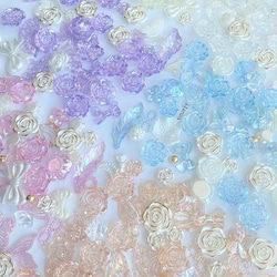 【ブルー】高品質可愛い樹脂のバラの花・ローズ 5枚目の画像