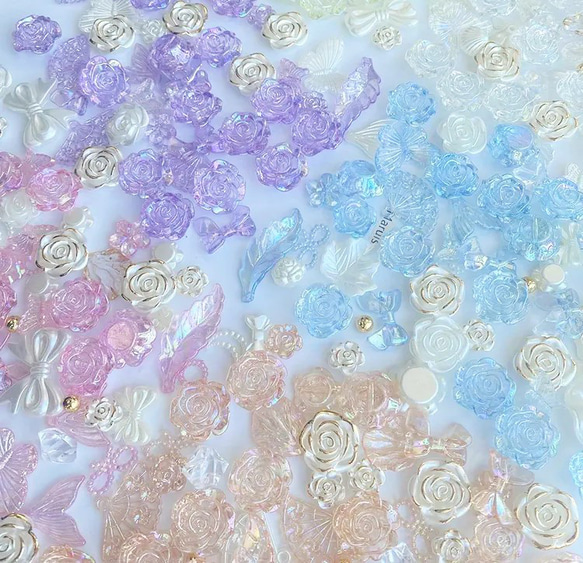 【ブルー】高品質可愛い樹脂のバラの花・ローズ 5枚目の画像