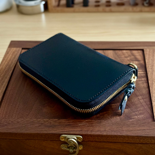 財布　ミドルウォレット・ラウンドファスナー MWRF01 [栃木レザー使用 栃木レザー使用] ミドルウォレット・ラウンドファスナー - 革工房OHANA