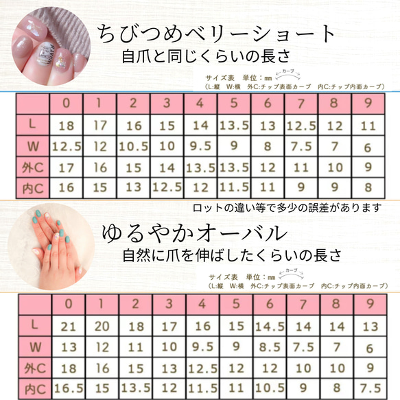 【送料込み】４種類発送【採寸用】フィッティングチップ 　youkittanpu* 6枚目の画像