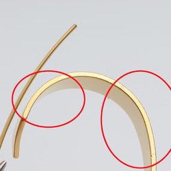 ERG-520-MG【2個入り】バンドフープピアス,Thick Band Hoop Earring Post 3枚目の画像