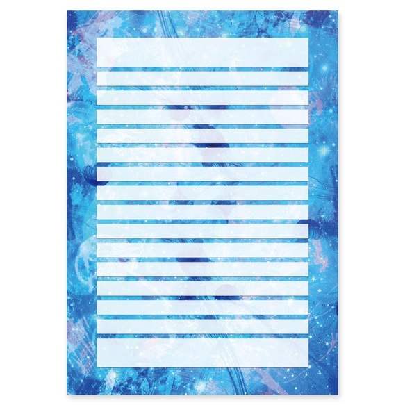 『Blue gem jellyfish』レターセット 2枚目の画像