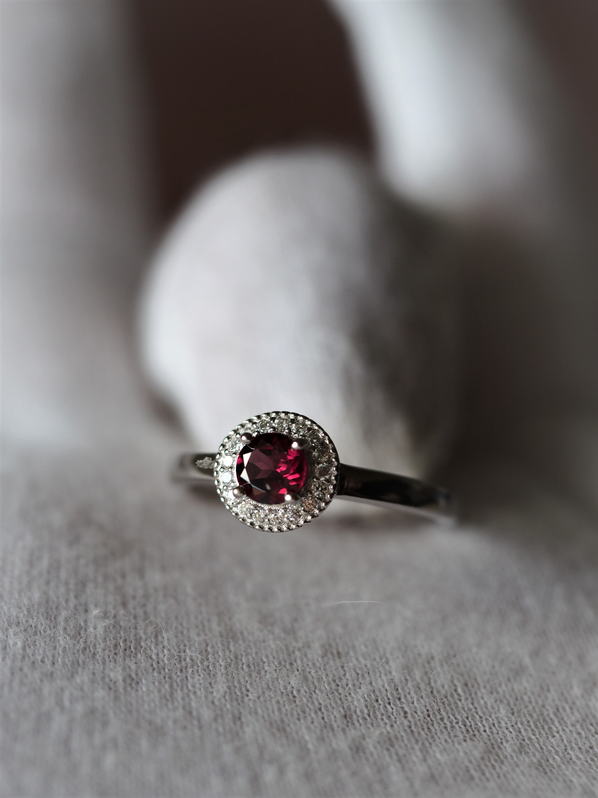 ガーネット5　S925Zc固定リング