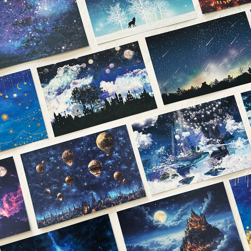 全種セット】星空と夜空の幻想的なポストカード ポストカード 全種セット】星空と夜空の幻想的なポストカード ポストカード