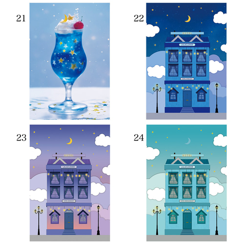 全種セット】星空と夜空の幻想的なポストカード ポストカード LALA