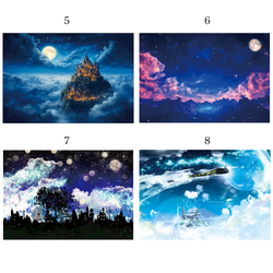 1枚から購入可能★星空と夜空の幻想的なポストカード 7枚目の画像