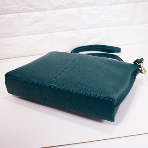 本革ハンドメイド　ショルダーバッグ　フルオーダー専用 受注製作＞本革 BOXショルダーバッグ（キャメル×ブラウン） ショルダー