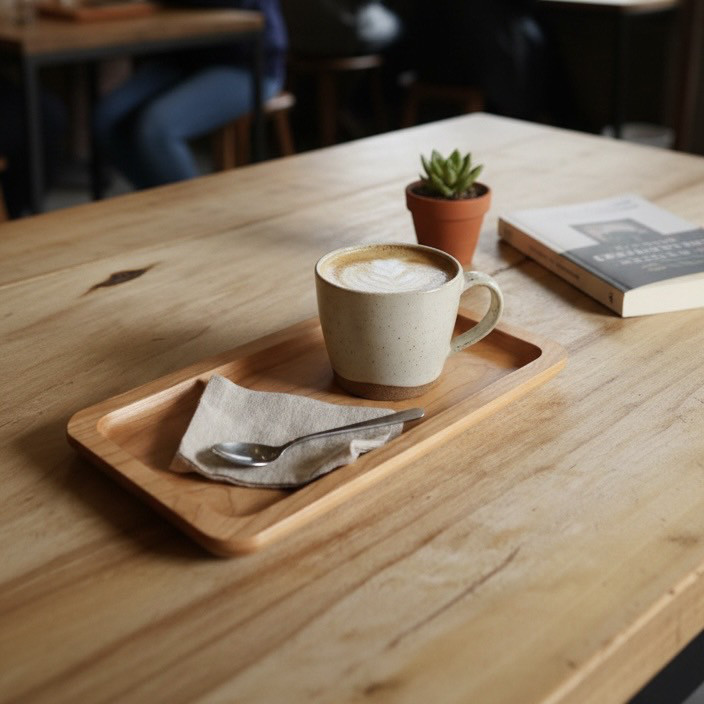 木製カフェトレー《在庫あり》