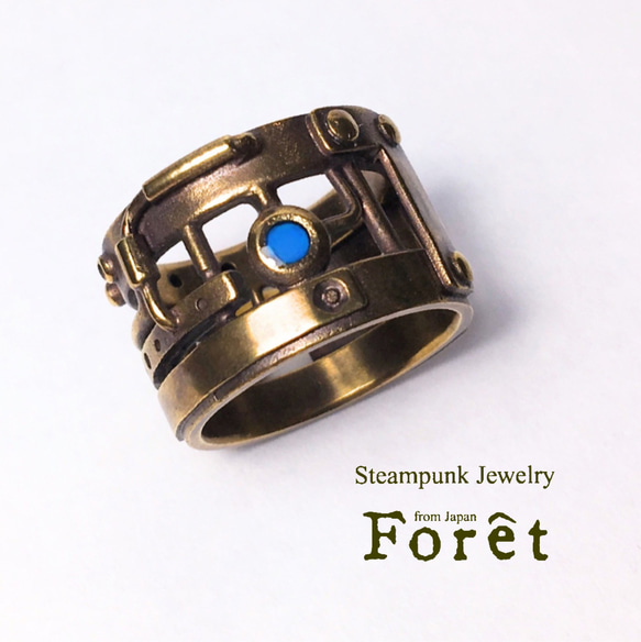 [Steampunk] Piping ring / Piping ring (黃銅版) [Made-to-order] 第1張的照片