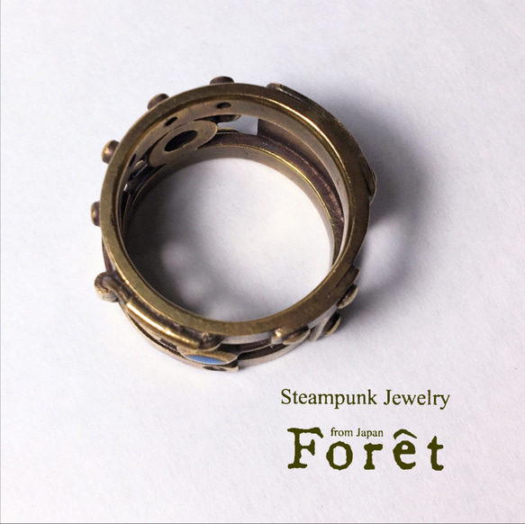 [Steampunk] Piping ring / Piping ring (黃銅版) [Made-to-order] 第4張的照片