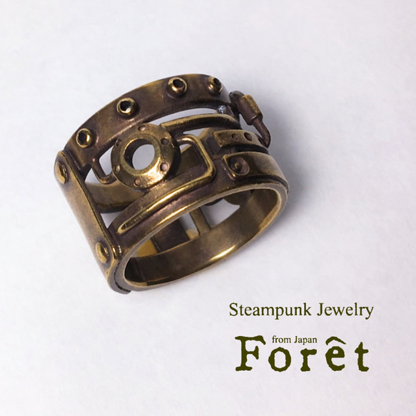 [Steampunk] Piping ring / Piping ring (黃銅版) [Made-to-order] 第2張的照片