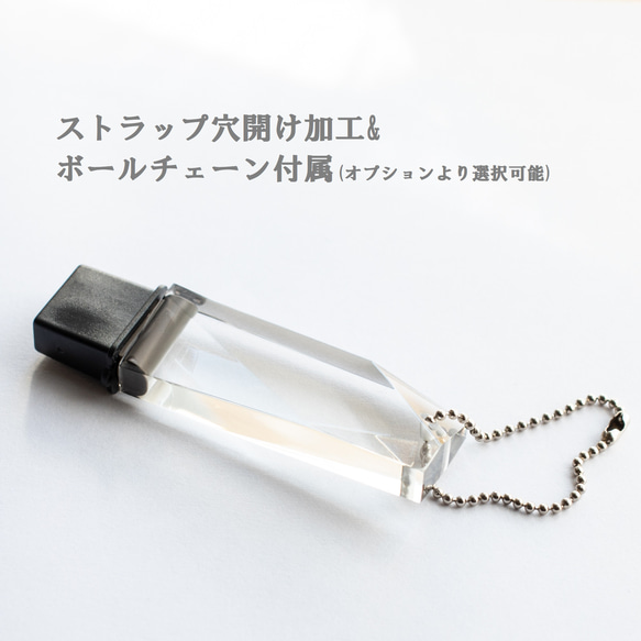 透明USBメモリ(32,64GB) Transparent USB memory stick 3枚目の画像