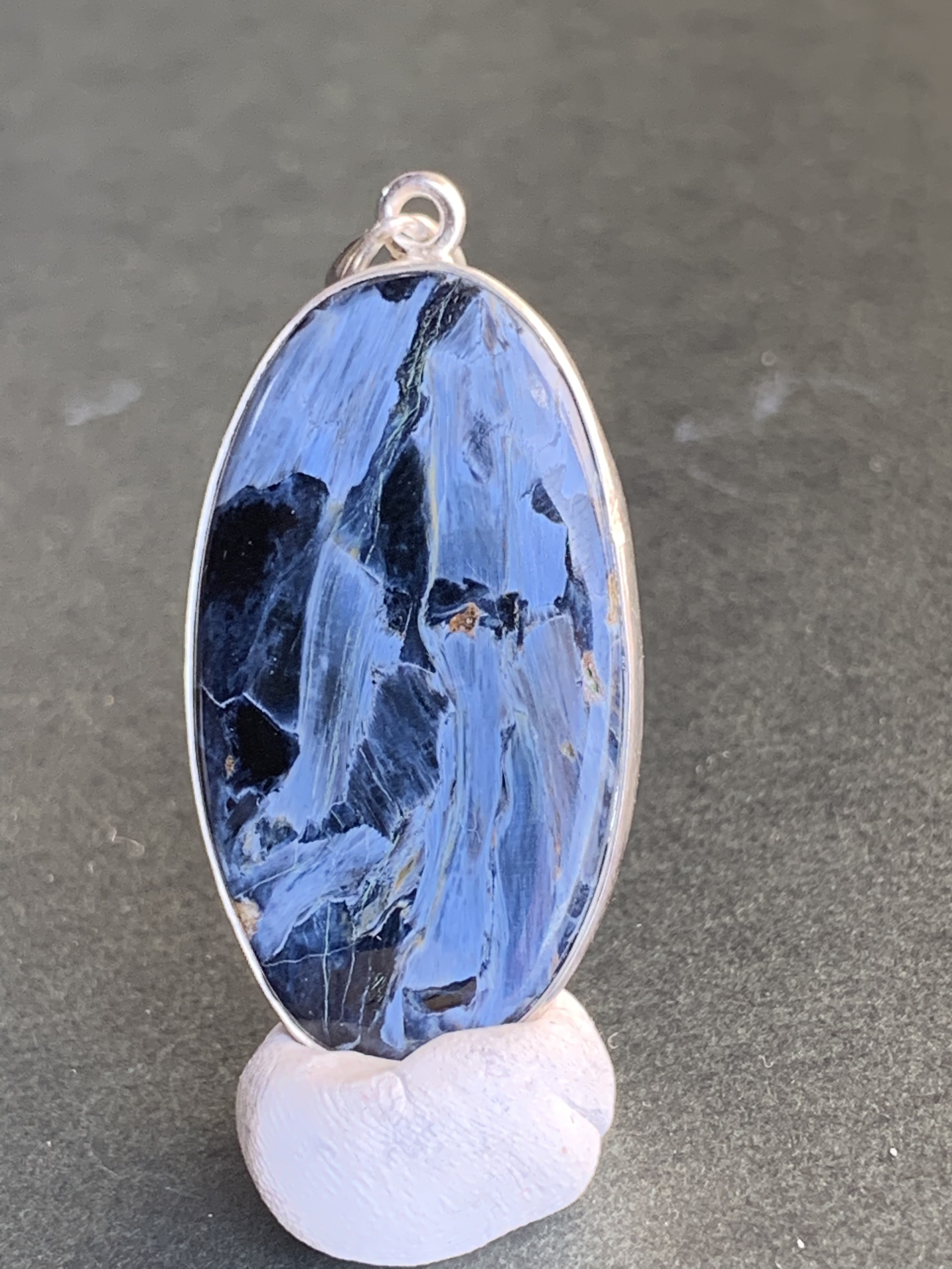 ピーターサイト　シルバー　ペンダントトップ　ネックレス　天然石　一点物