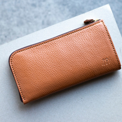 革のミモザ色チョコ長財布（金の包み紙） 長財布 trooms 通販 18189180