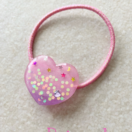 桜とパンダ ピンクハート ヘアゴム 桜とパンダ ピンクハート ヘアゴム