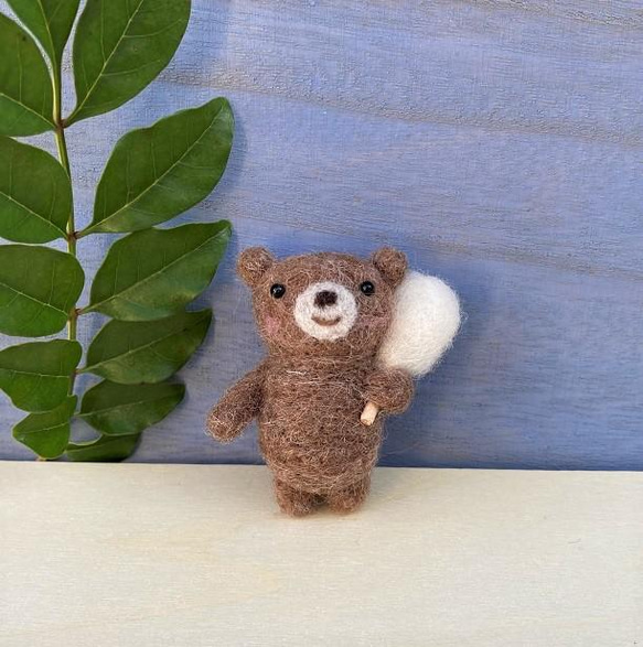 ブラウンテディベア ヴィンテージライク 海外作家様 ハンドメイド