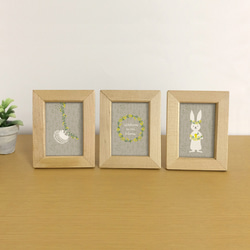 ミモザ・はりねずみ（ぶらーん）　ミニ額 4枚目の画像