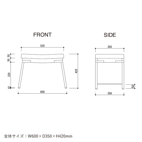 ＼送料無料／[Y.T Stool]スツール コーデュロイ 帆布 キャンバス 足置き 台 登り台 オットマン ‐09_c‐ 7枚目の画像