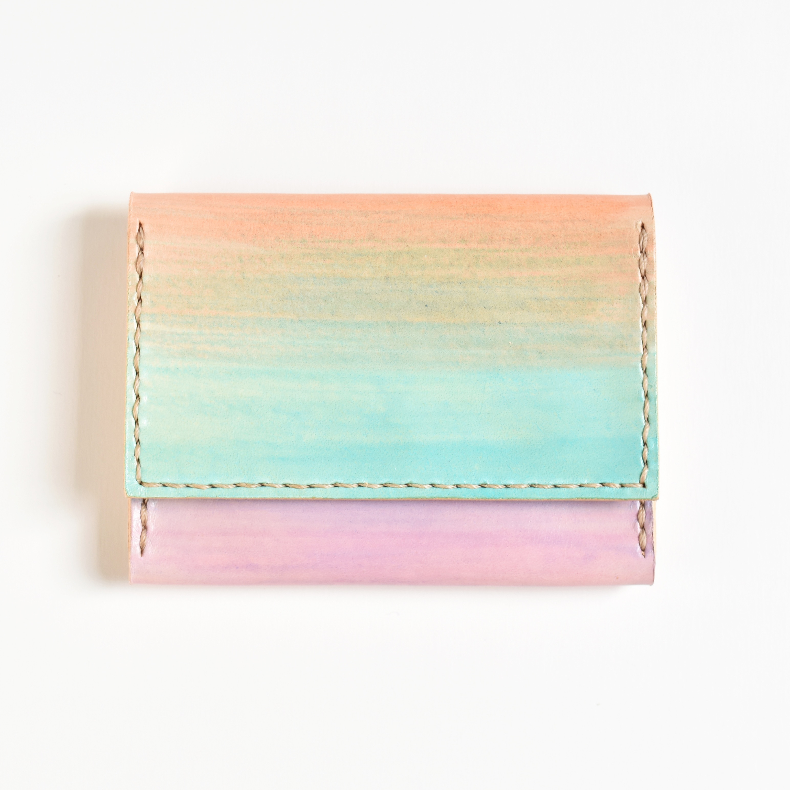 革の手染めカードケース 「Sunset  No.90（名刺入れ）」