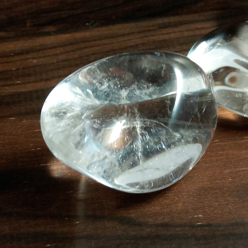 天然石　水晶 4月誕生石/超透明水晶ﾀﾝﾌﾞﾙｽﾄｰﾝ/t002-02☆手8213620 251223t 天然石