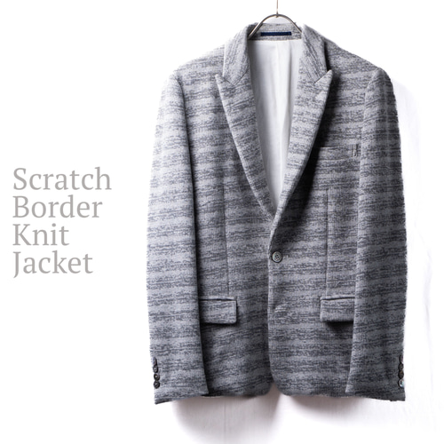 カスリボーダーニットジャケット[only my red looks vivid] コート  