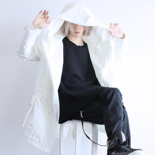 albino ビッグフードバルーンモッズコート アルビーノ メンズ モード