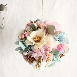 フラワーボール ピンク(ドライフラワー・プリザーブドフラワー