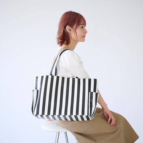 ﾓﾘﾉｶﾞｯｺｳ 【復刻・限定】サイドポケ付きトートバック（上質puレザー