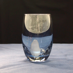 タンブラー「月とUSAGI」青 1枚目の画像