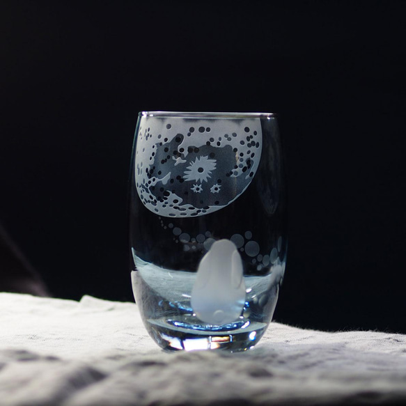 タンブラー「月とUSAGI」青 3枚目の画像