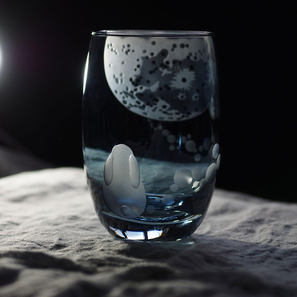 タンブラー「月とUSAGI」青 2枚目の画像