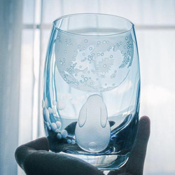 タンブラー「月とUSAGI」青 6枚目の画像