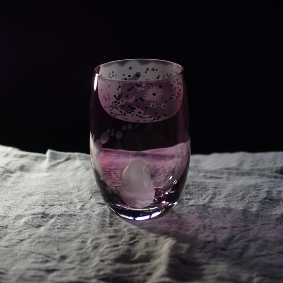 タンブラー「月とUSAGI」ピンク 3枚目の画像