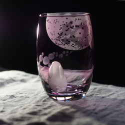 タンブラー「月とUSAGI」ピンク 4枚目の画像