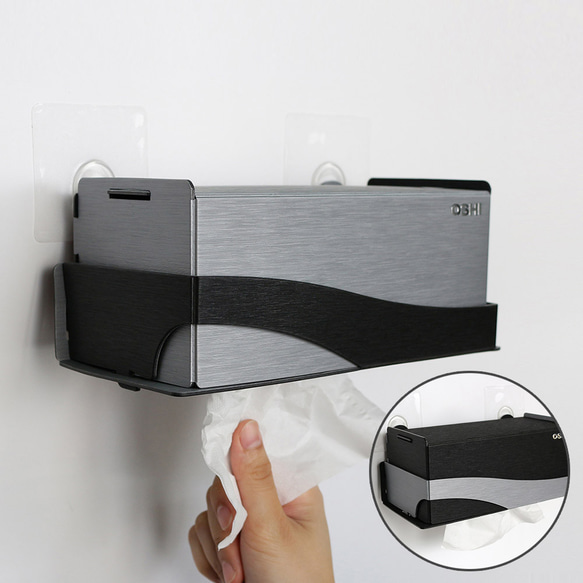 歐士OSHI Box plus+ 無痕下抽式DIY面紙盒-大 適用抽取式衛生紙 第1張的照片