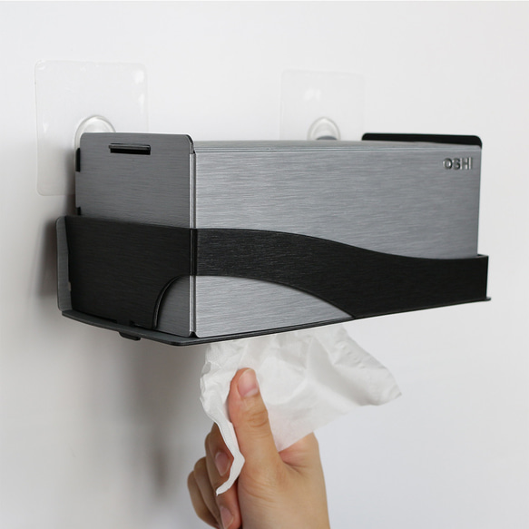 歐士OSHI Box plus+ 無痕下抽式DIY面紙盒-大 適用抽取式衛生紙 第5張的照片