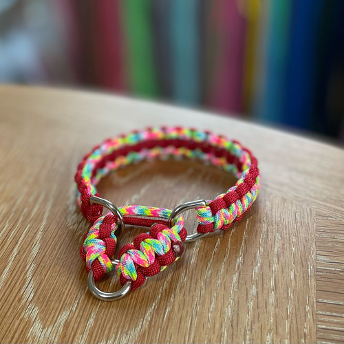 小型犬 パラコード ハーフチョーク 犬の首輪 ドッグカラー リード