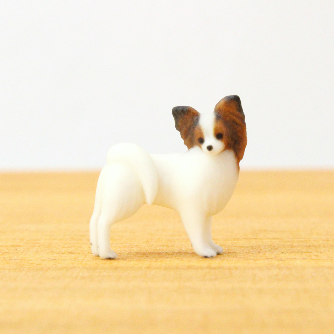 パピヨン」アクリル画 動物画 （パピヨン」アクリル画 動物画）