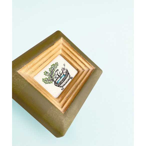 ミニ額縁 原画【 至福のとき 】mini size ver. 〜feel nature 14枚目の画像