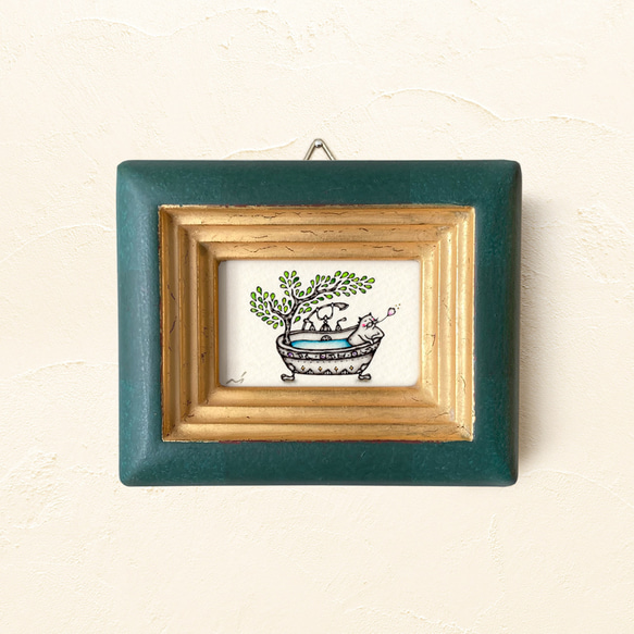 ミニ額縁 原画【 至福のとき 】mini size ver. 〜feel nature 2枚目の画像