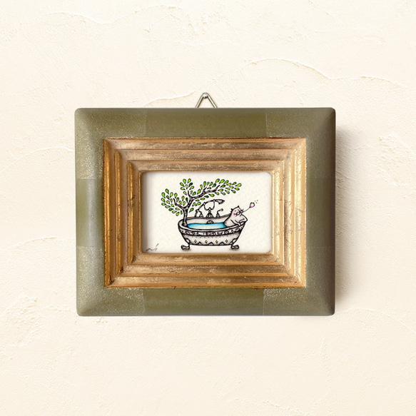 ミニ額縁 原画【 至福のとき 】mini size ver. 〜feel nature 3枚目の画像