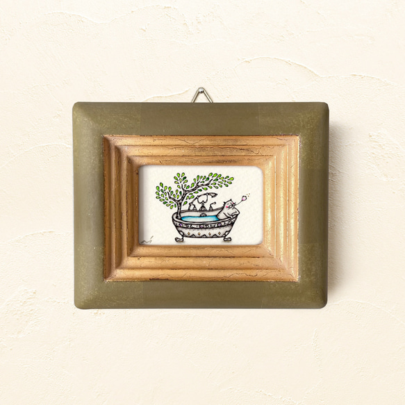 ミニ額縁 原画【 至福のとき 】mini size ver. 〜feel nature 5枚目の画像