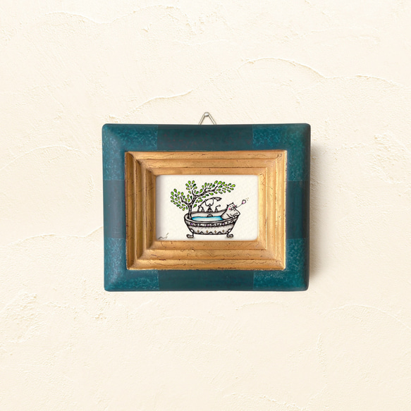 ミニ額縁 原画【 至福のとき 】mini size ver. 〜feel nature 12枚目の画像