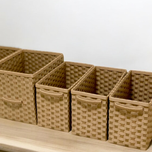 最終値下げ　カゴアミドリ　パイン収納かご エストニア パイン 収納かご (深)